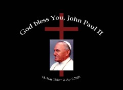 Fonds d'cran Hommes - Evnements GOD BLESS YOU, JOHN PAUL II