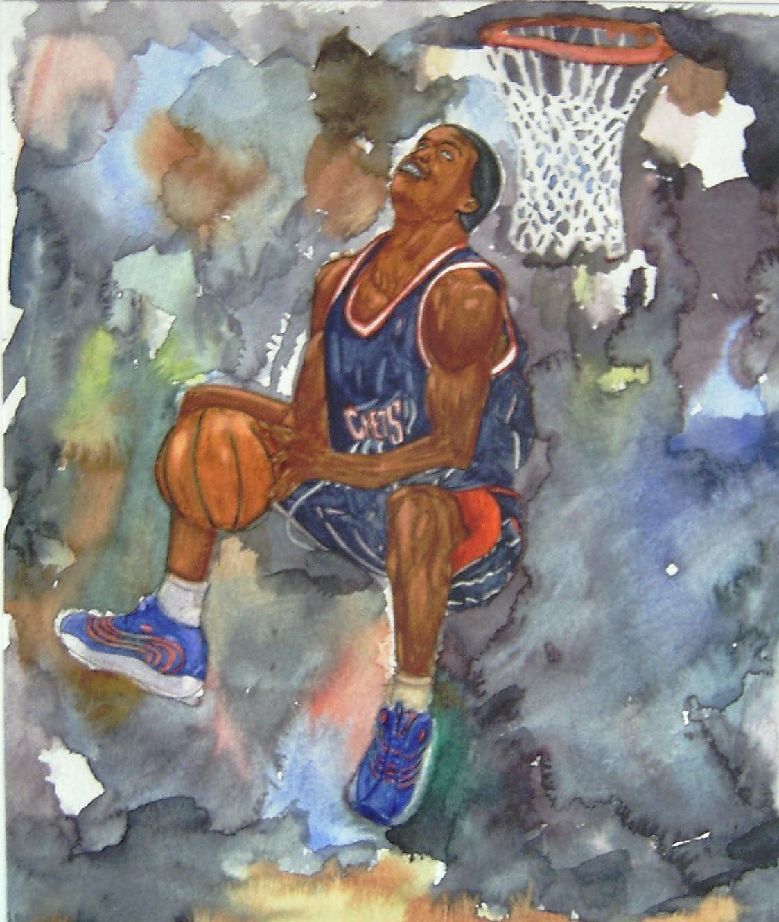 Wallpapers Art - Painting Sport Basketteur 1