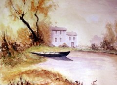 Wallpapers Art - Painting lac du soleil