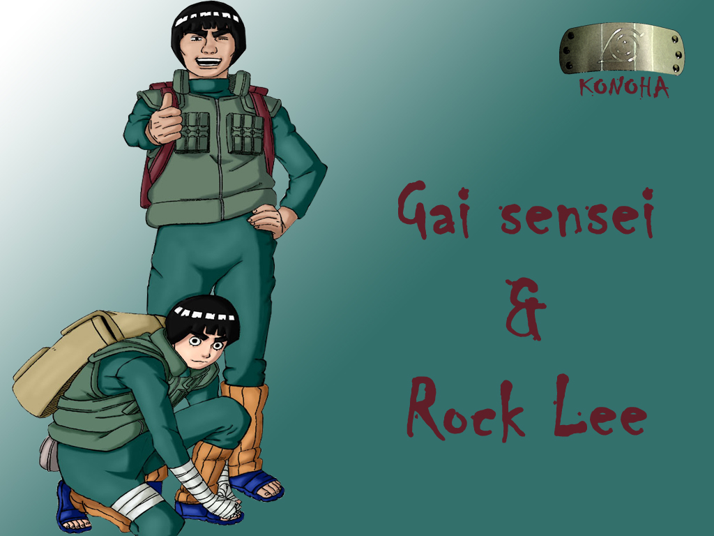 Wallpapers Manga Naruto Gai sensei & Rock Lee