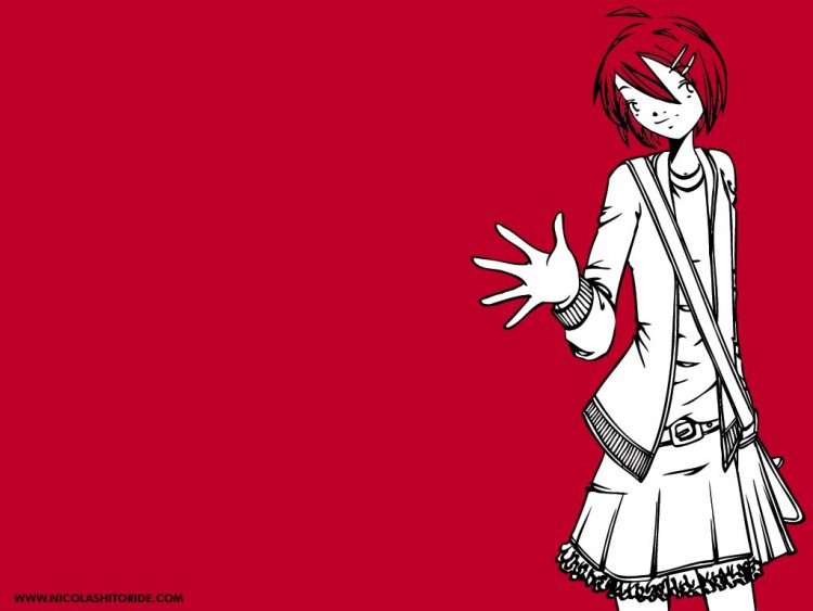 Fonds d'cran Manga Auteurs - Nicolas Hitoride red red girl