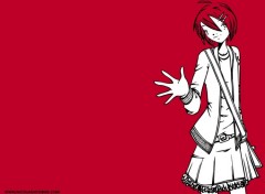 Fonds d'cran Manga red red girl