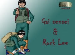 Fonds d'cran Manga Gai sensei & Rock Lee