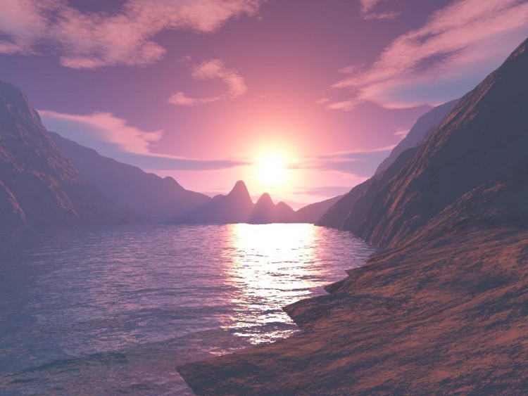 Fonds d'cran Art - Numrique 3D - Terragen sunset