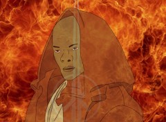 Fonds d'cran Cinma Mace Windu On Fire