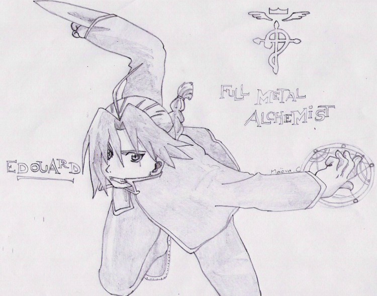 Fonds d'cran Art - Crayon Manga - Fullmetal Alchemist edouard (full metal alchemist)