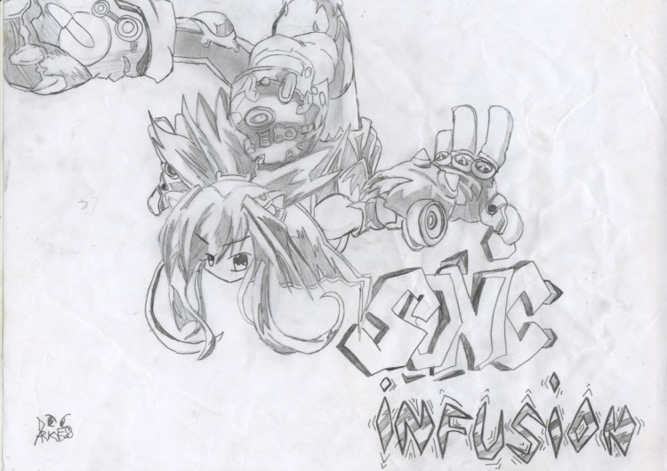 Wallpapers Art - Pencil Manga - Characters Sonic Infusion