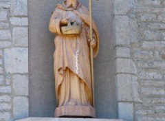 Fonds d'cran Constructions et architecture Statue glise STE-Famille le Orlans,Qubec