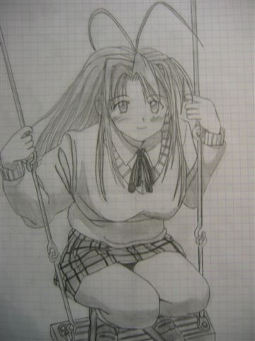 Fonds d'cran Art - Crayon Manga - Love Hina naru, love hina