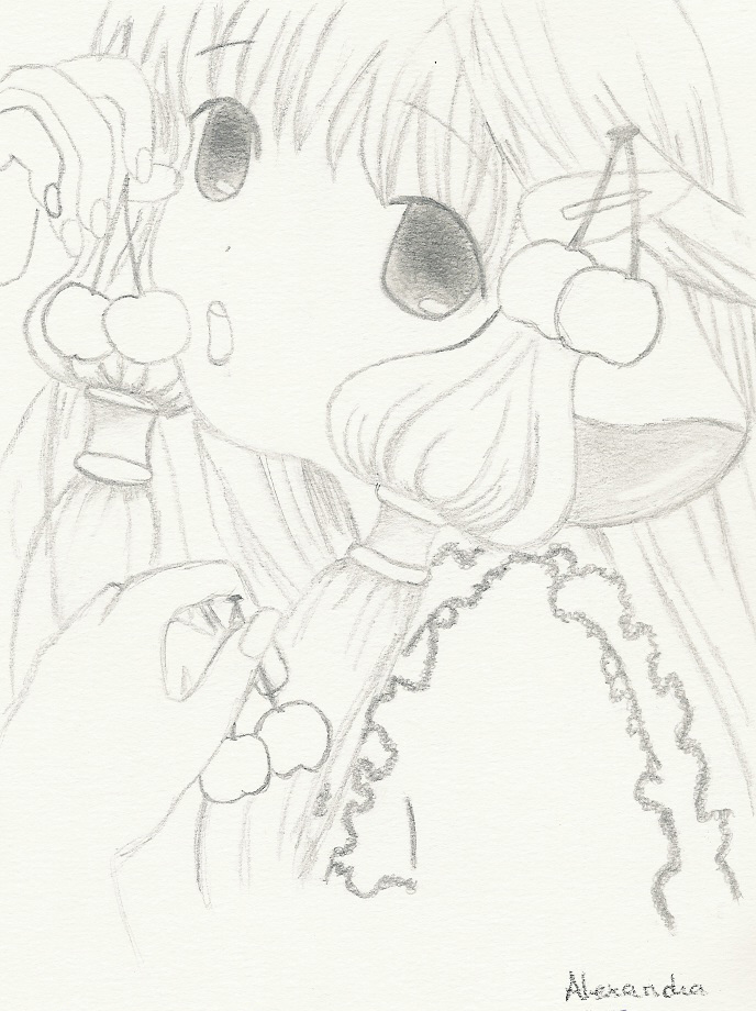 Fonds d'cran Art - Crayon Manga - Chobits Chii