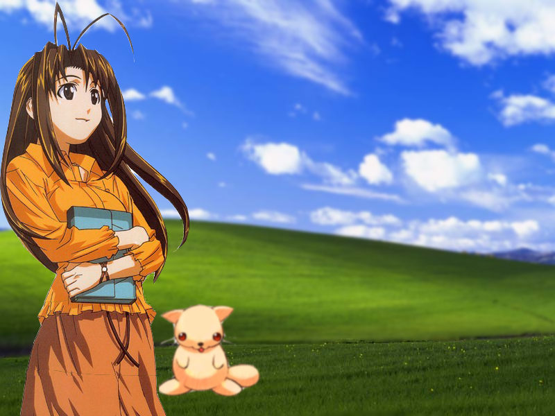 Fonds d'cran Manga Love Hina naru et ti ecureuil