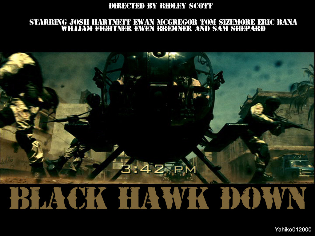 Wallpapers Movies Black Hawk Down La chute du faucon noir - black hawk down