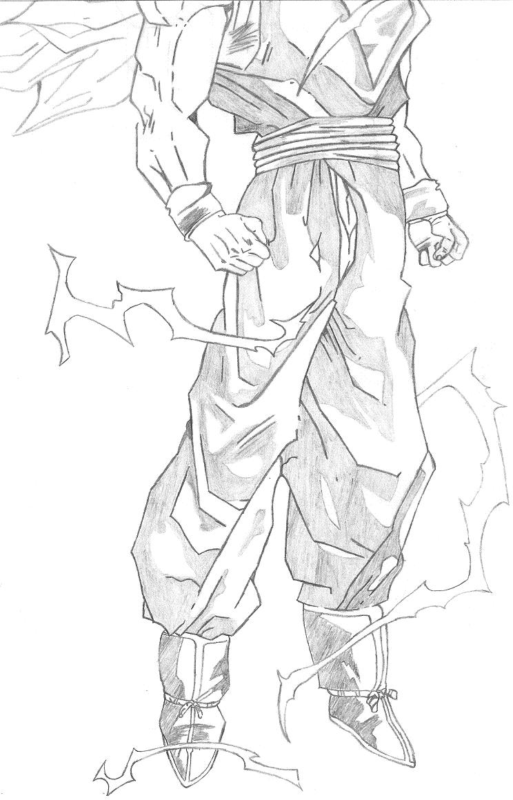 Wallpapers Art - Pencil Manga - Dragon Ball Z goku partie 2