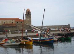 Fonds d'cran Voyages : Europe Les barques  Collioure