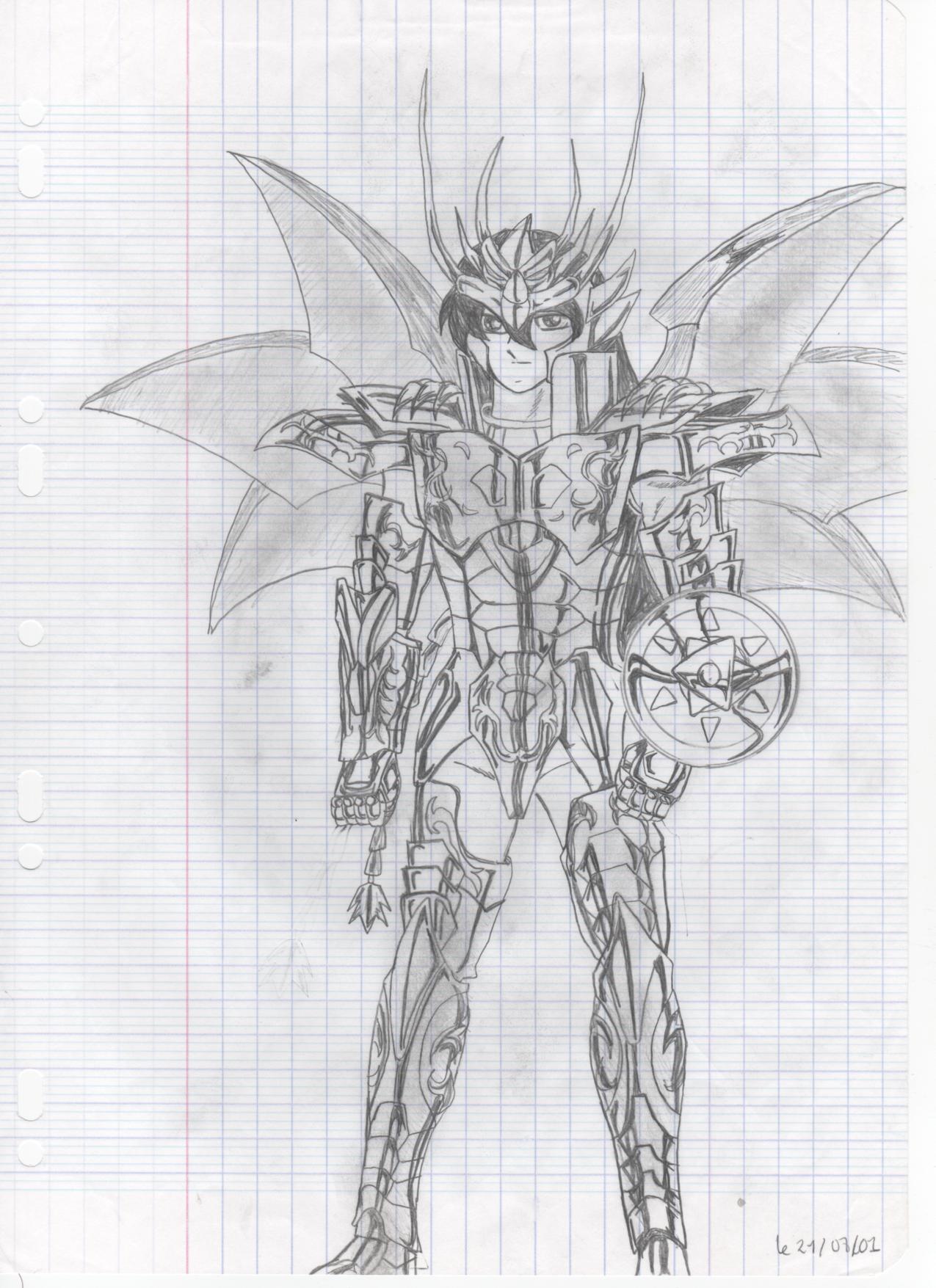 Fonds d'cran Art - Crayon Manga - Saint Seiya Shiryu, Saint Seiya