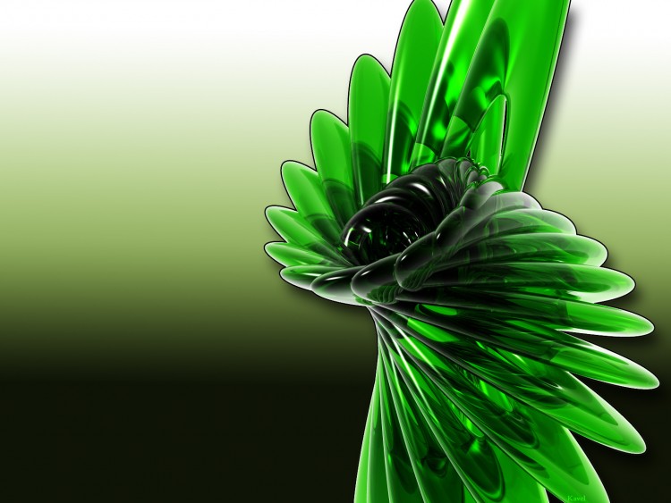 Wallpapers Digital Art Abstract A green wall