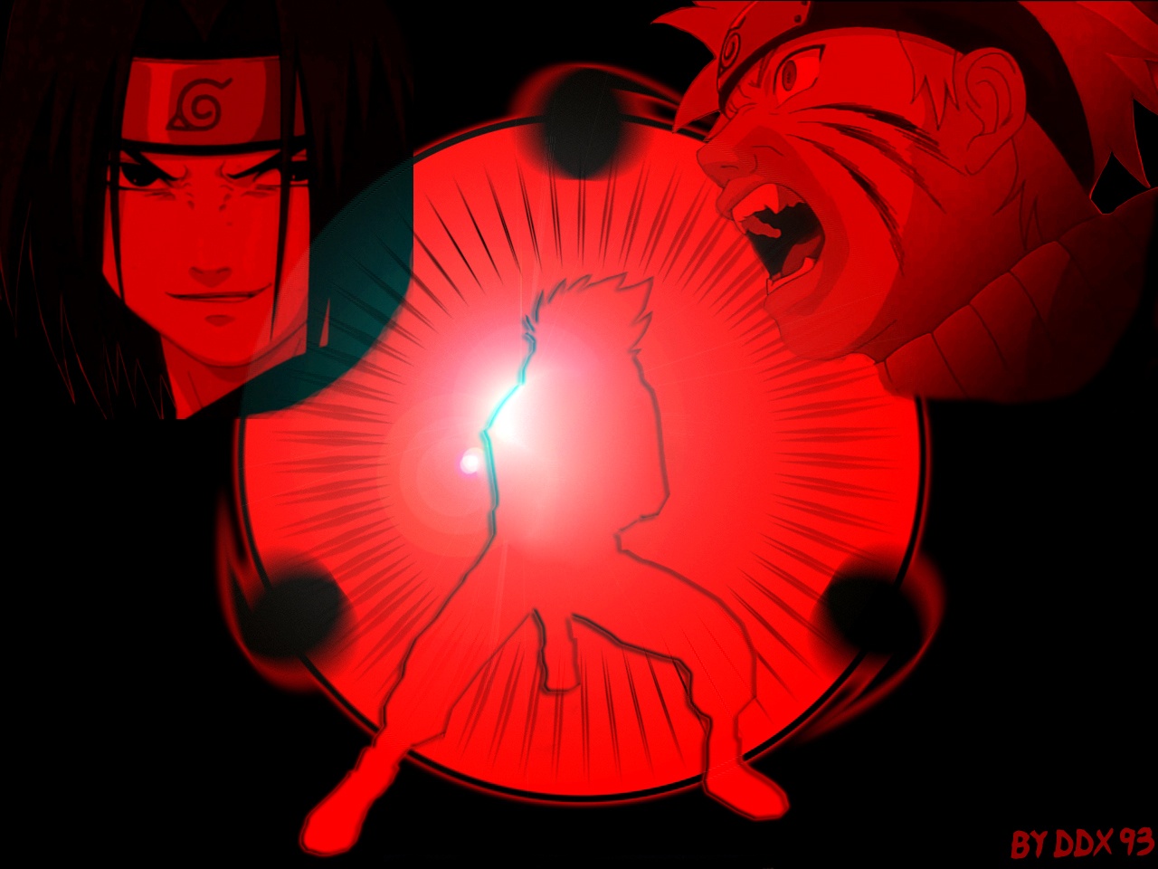 Wallpapers Manga Naruto Sasuke VS Naruto