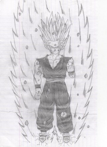 Fonds d'cran Art - Crayon Manga - Dragon Ball Z Sangohan