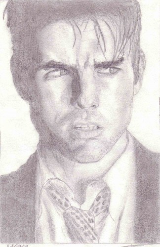 Wallpapers Art - Pencil Portraits Tom cruise