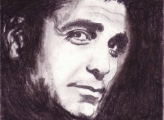 Fonds d'cran Art - Crayon Georges Clooney