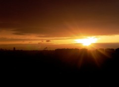 Fonds d'cran Nature Coucher de Soleil sur Paris