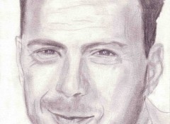 Fonds d'cran Art - Crayon Bruce Willis 2