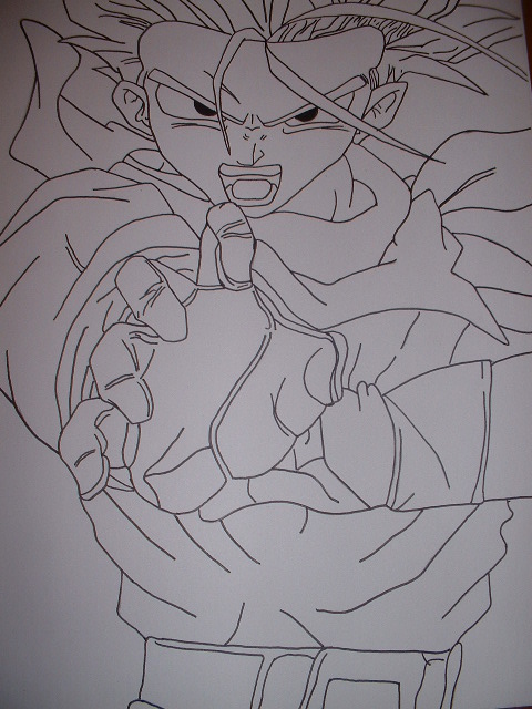 Wallpapers Art - Pencil Manga - Dragon Ball Z trunks ssj1