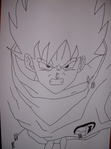 Wallpapers Art - Pencil Manga - Dragon Ball Z goku