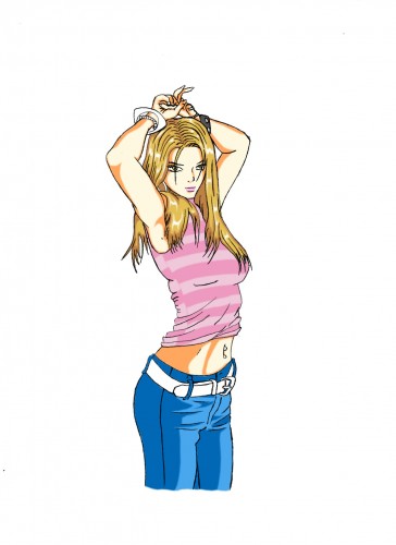 Wallpapers Art - Pencil Manga - Characters Mnga Girl 2