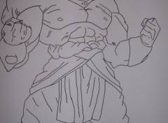 Fonds d'cran Art - Crayon broly guerrier lgendaire