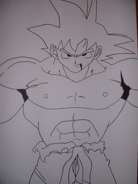 Wallpapers Art - Pencil Manga - Dragon Ball Z goku ssj1