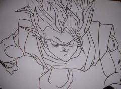 Wallpapers Art - Pencil goku ssj2