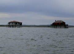 Fonds d'cran Nature cabanes Tchanques- bassin d'arcachon