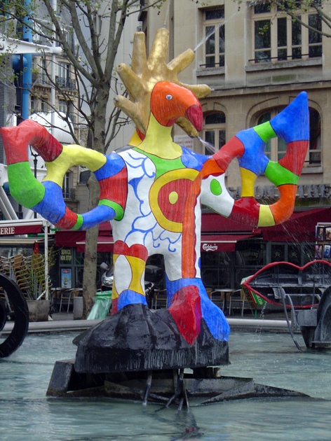 Fonds d'cran Voyages : Europe France > Ile-de-France Fontaine Nikki de Saint Phalle, Beaubourg