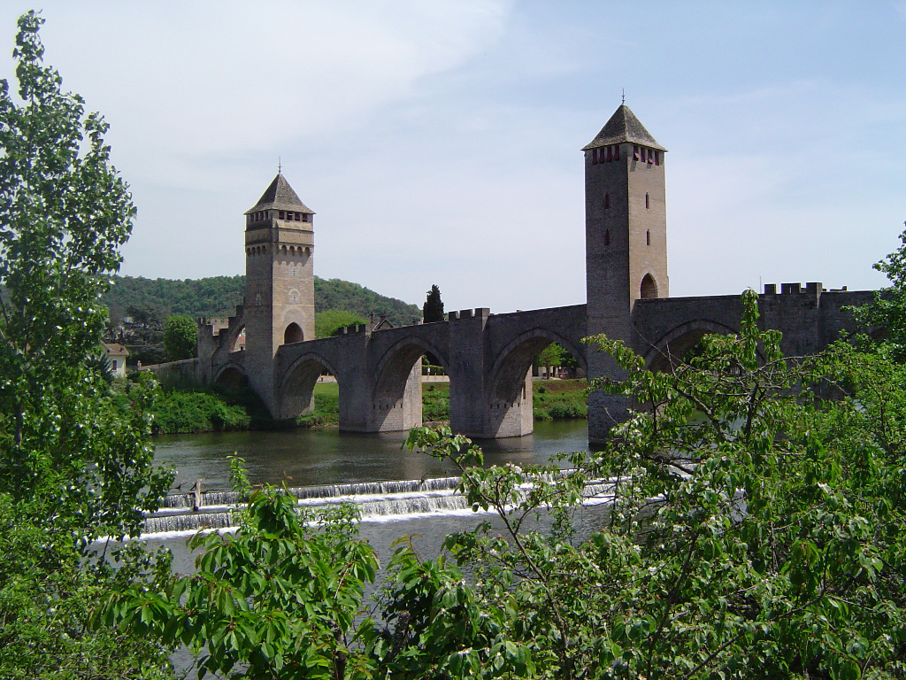 Wallpapers Constructions and architecture Bridges - Aqueduct Pont Valentr - Cahors dans le Lot