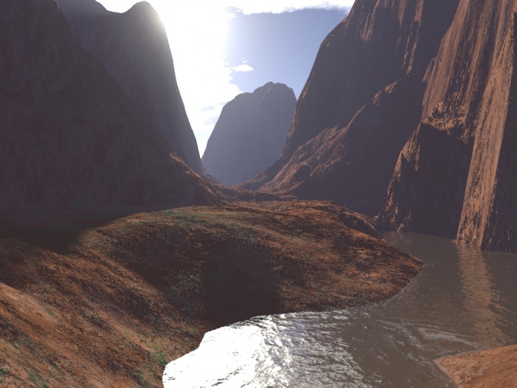 Fonds d'cran Art - Numrique 3D - Terragen canyon