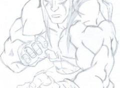 Wallpapers Art - Pencil Alex (street fighter)