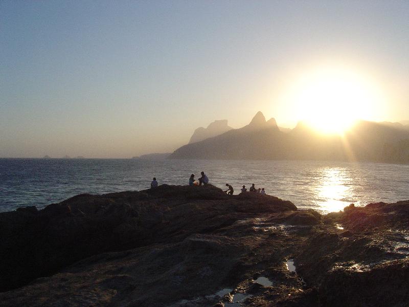 Wallpapers Trips : South America Brazil Ipanema Sunset II