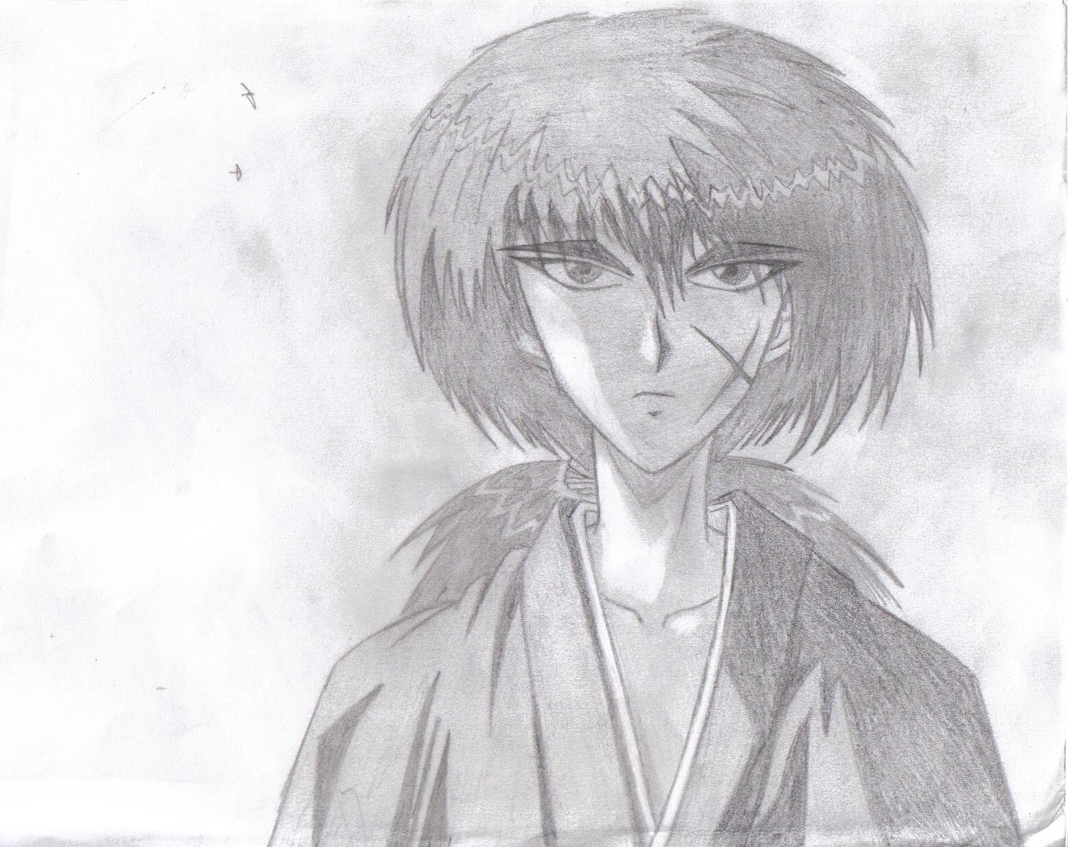 Wallpapers Art - Pencil Manga - Kenshin kenshin..