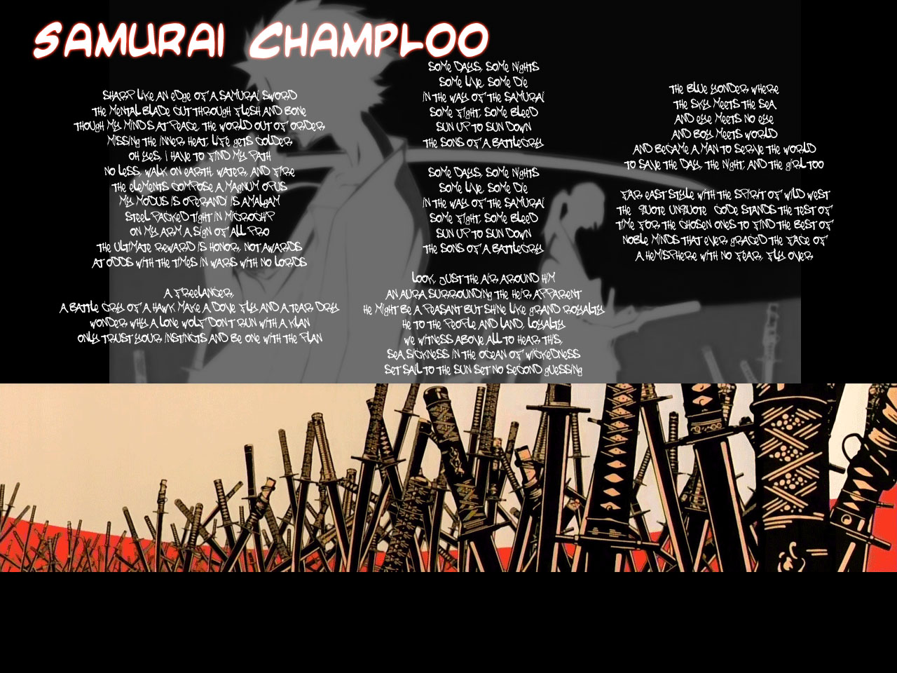 Wallpapers Manga Samurai Champloo Samurai Champloo - Opening Lyrics