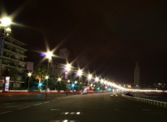 Wallpapers Trips : Europ Nice- promenade des anglais la nuit