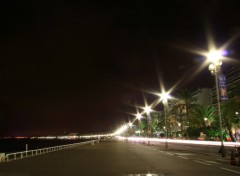 Wallpapers Trips : Europ Nice- promenade des anglais la nuit