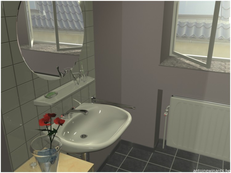 Wallpapers Digital Art 3D Salle de bain