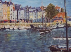 Wallpapers Art - Painting Honfleur , le Port