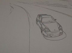 Wallpapers Art - Pencil Porsche 996 GT3