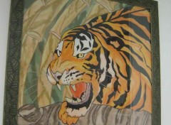 Wallpapers Art - Painting tigre dans la jungle