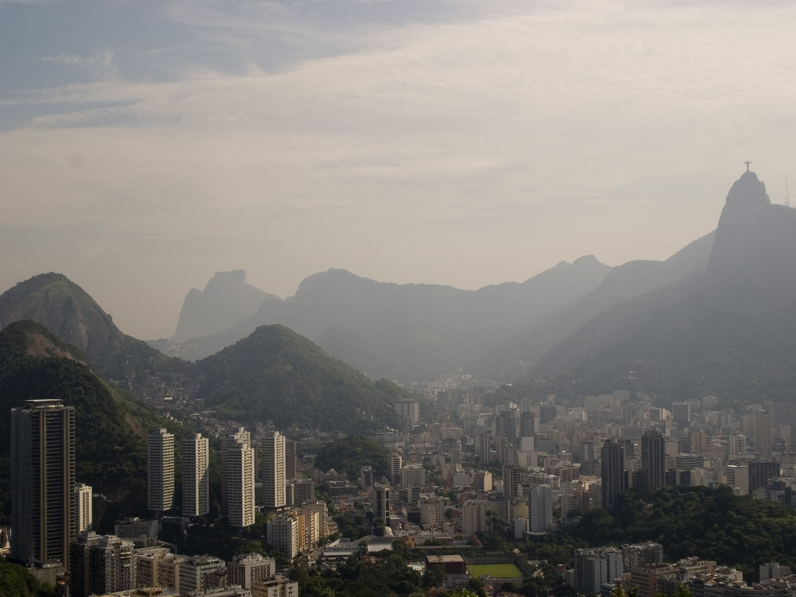 Wallpapers Trips : South America Brazil View of Corcovado from Sugar Loaf