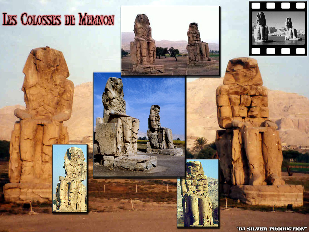 Fonds d'cran Voyages : Afrique Egypte Les Colosses de Memnon