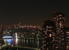 Fonds d'cran Voyages : Asie Baie de Tokyo de nuit