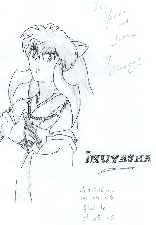 Fonds d'cran Art - Crayon Manga - Inu Yasha Inuyasha